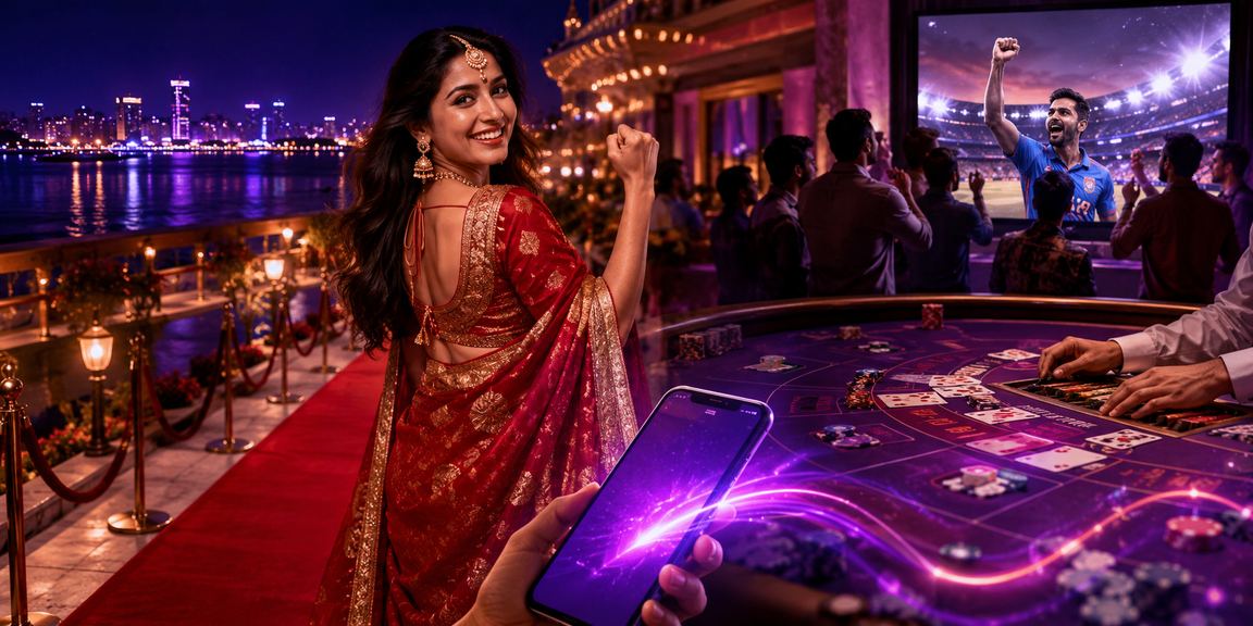 VIP member enjoying baccarat game in Pune's elegant casino setting